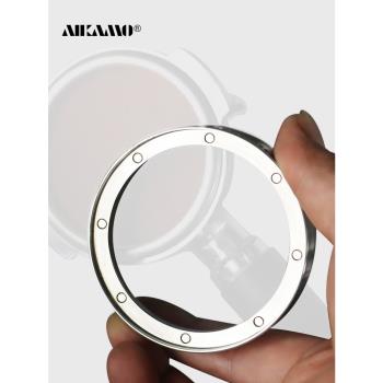 AIKAMO磁吸接粉環咖啡接粉器咖啡機防飛粉圈布粉器304不銹鋼58mm