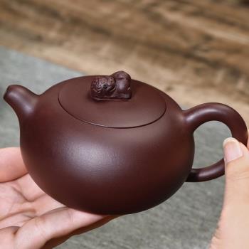 宜興名家紫砂壺純全手工泡茶壺單人家用功夫茶具套裝大小容量遠望