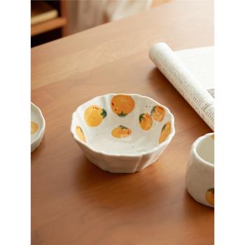 肆月 大碗湯碗高顏值餐具水果印花陶瓷餐具泡面碗螺螄粉專用碗ins