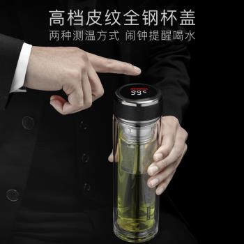 英國Bemega茶水分離泡茶杯雙層玻璃杯男女大容量耐高溫隔熱水杯子