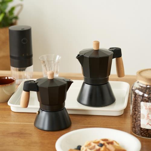 肆月意式手沖摩卡壺煮咖啡器具手磨咖啡粉濃縮萃取單閥手沖咖啡壺