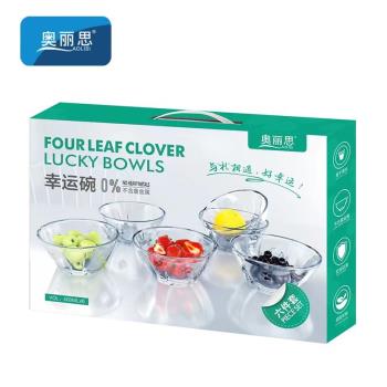 玻璃碗家用創意水果沙拉碗冰粉碗甜品糖水碗醬料碗套裝禮品碗餐具