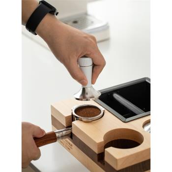 CAFEDE KONA咖啡壓粉器布粉針二合一不銹鋼意式咖啡機手柄壓粉錘
