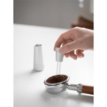 CAFEDEKONA咖啡布粉針網紋不銹鋼攪粉針打散結塊均勻意式咖啡器具