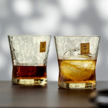 日本東洋佐佐木威士忌杯日式手工吹制琥珀烈酒杯水晶玻璃洋酒杯子
