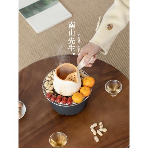 南山先生炭爐陶瓷圍爐煮茶家用燒烤爐罐罐茶壺煮茶壺套裝戶外烤茶