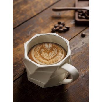東榮手工陶瓷咖啡杯復古情侶對杯子家用簡約創意咖啡杯手沖咖啡杯