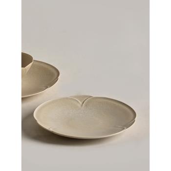 東榮日式陶瓷餐具家用餐盤飯碗粗陶淺盤創意純色深盤圓盤意面平盤