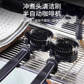 意式咖啡機清潔刷半自動沖煮頭清洗刷子濾頭專用尼龍塑膠硬毛刷
