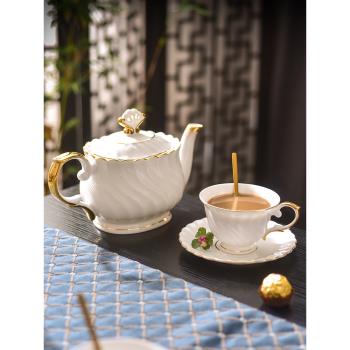 咖啡杯子高檔精致歐式小奢華骨瓷英式下午茶具咖啡杯碟套裝高級感