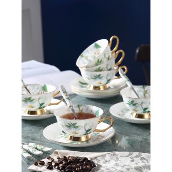 茶花仙子歐式骨瓷咖啡杯子精緻高檔英式下午茶茶具咖啡杯套裝高階