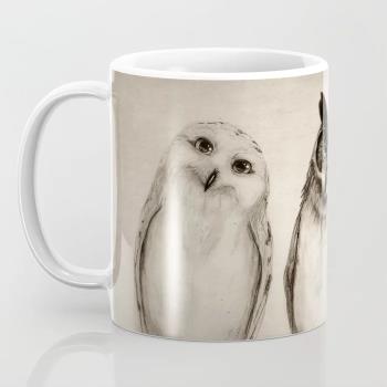 The Owl 偶爾放空自己我愿變成一只貓頭鷹 辦公室簡約陶瓷馬克杯