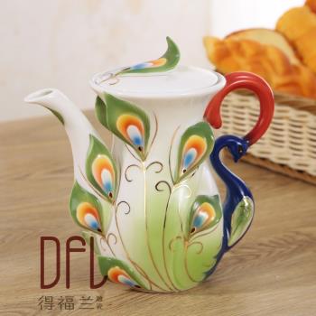 創意陶瓷手沖咖啡壺酒店歐式花茶英式骨瓷下午茶紅茶具家用水壺