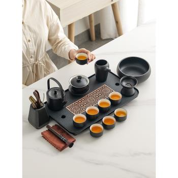 陶瓷功夫茶具套裝日式家用客廳簡約泡茶壺茶杯輕奢高檔禮盒裝茶盤