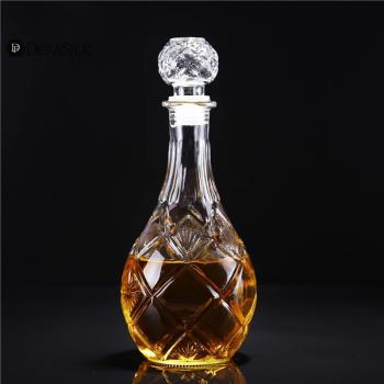 酒壇瓶1斤2斤白酒瓶透明玻璃瓶高檔分裝空瓶玻璃酒瓶仿古紅酒家用