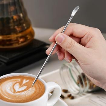 不銹鋼拉花針咖啡拉花神器花式咖啡拉花筆專業鉤花針雕花針勾花棒