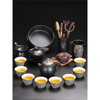 陶福氣2023新款功夫茶具套裝家用高檔輕奢陶瓷茶壺茶杯喝茶泡茶器