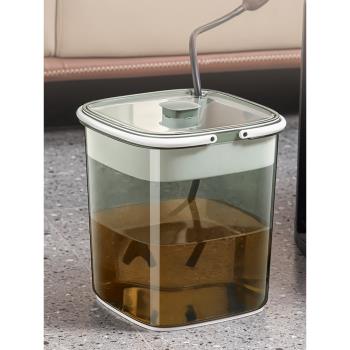 茶水桶廢水桶干濕分離茶葉過濾桌下茶臺大容量儲水接水透明茶渣桶
