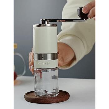 手搖咖啡磨豆機咖啡豆研磨器具家用小型不銹鋼手動磨粉機水洗便攜