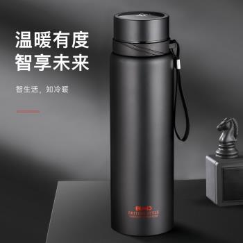 智能大容量304不銹鋼商務保溫杯壺溫度顯示禮品茶水杯子刻印logo