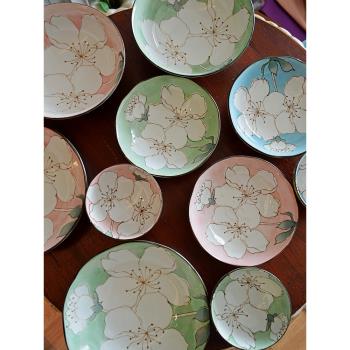 埃蘭迪爾日本進口木蓮花陶瓷餐具