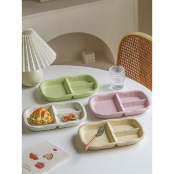 日式早餐盤分格盤兒童大人家用陶瓷高顏值211減脂一人食餐具套裝