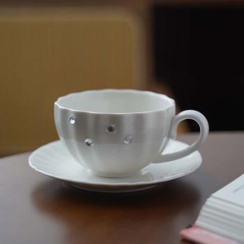 歐式輕奢高顏值女咖啡杯陶瓷杯子下午茶紅茶英式奢華創意鉆石高檔
