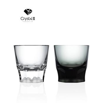 Crysart無鉛K9光學級冷切雕磨威士忌純手工鴛鴦洋酒水晶杯禮盒裝