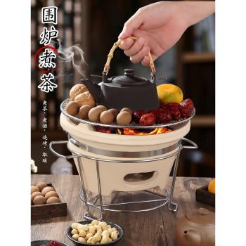 圍爐煮茶茶壺泡茶家用仿古陶瓷茶具套裝手工罐罐茶壺450ml耐高溫