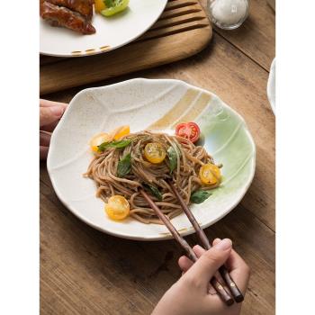 日式陶瓷餐具盤子高級感創意復古西餐盤菜盤子擺盤平盤特色碟子