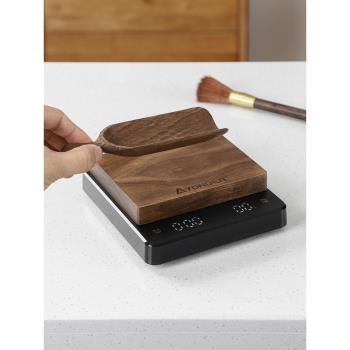 手沖咖啡電子秤小型咖啡豆稱重器精準家用廚房秤專用自動計時克稱