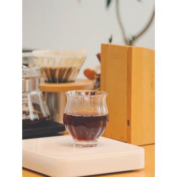 手沖咖啡聚香杯150ml 設計感小眾透明玻璃大肚咖啡杯高顏值小容量