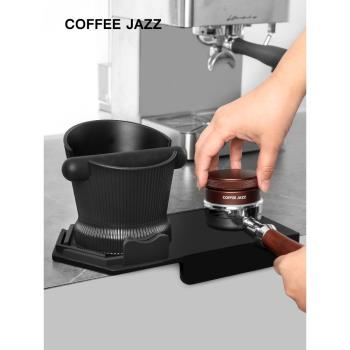 COFFEEJAZZ壓粉墊吧臺墊咖啡器咖啡手柄填壓防滑硅膠墊轉角粉錘墊