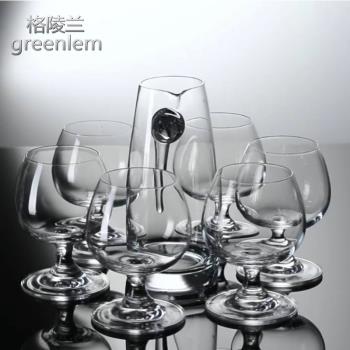 格陵蘭歐式風格水晶洋酒杯套裝家用玻璃白蘭地杯酒吧KTV威士忌杯