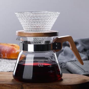 玻璃咖啡壺 玻璃濾杯 草莓濾杯 手沖咖啡壺 咖啡分享壺