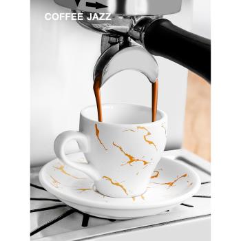 COFFEE JAZZ 意式濃縮杯咖啡杯80ML 家用杯碟套裝 espresso陶瓷杯