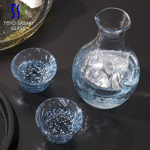 日本進口東洋佐佐木玻璃清酒杯清酒壺冰見雪冷酒器冰酒壺酒具套裝|酒杯