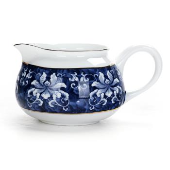 青花瓷大號公道陶瓷公杯功夫茶具配件茶海德化白瓷勻茶杯分茶器