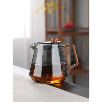 玻璃泡茶壺煮茶壺過濾耐高溫透明茶水分離花茶壺茶具家用茶壺套裝