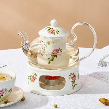 英式下午茶具英式茶具套裝輕奢禮盒陶瓷茶具咖啡杯套裝玻璃水果茶