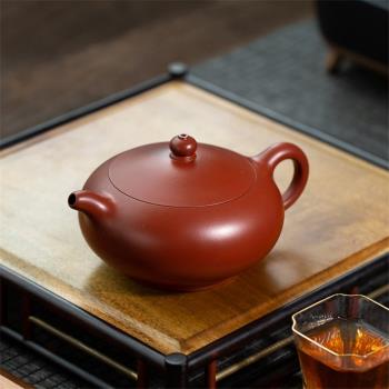 宜興原礦紫砂壺茶壺合歡300cc 大容量家用簡約中式單個人功夫茶具
