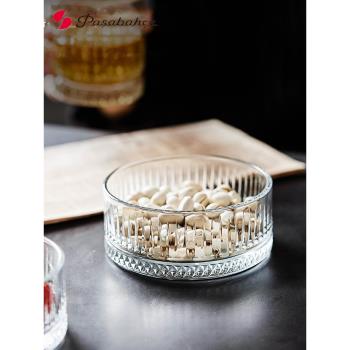 土耳其進口玻璃零食小碟ktv小吃碟酒吧小食碟創意透明玻璃零食盤