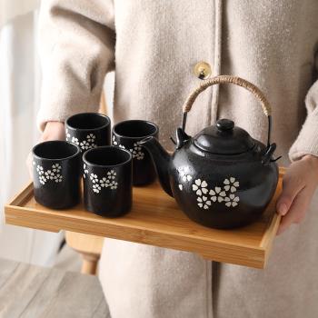 復古陶瓷功夫茶具套裝茶杯日式和風茶壺花草下午茶具韓式禮品茶具