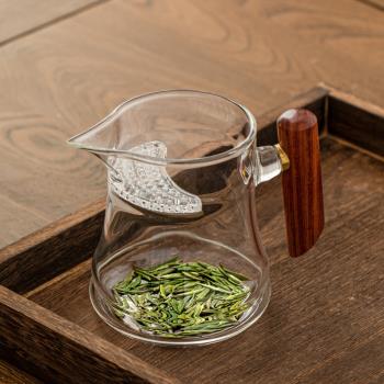綠茶泡茶器玻璃月牙過濾沏茶泡茶壺耐高溫茶水分離泡綠茶專用茶具