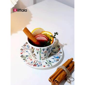 iittala伊塔拉魔幻森林系列陶瓷咖啡杯碟茶杯碟套裝配WMF咖啡勺