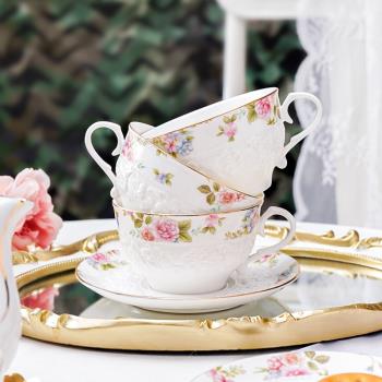 咖啡杯高檔精致套裝輕奢女士復古女陶瓷咖啡杯子英式下午茶茶具