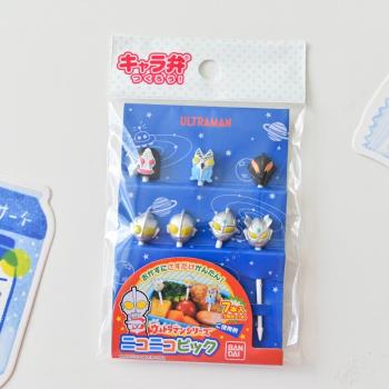 msa日本兒童水果叉子寶寶裝飾叉可愛卡通動物面包超人便當水果簽