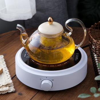 電陶爐煮茶器玻璃煮茶壺套裝蒸茶器全自動家用抖音燒茶爐