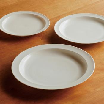 日本JICON磁今Short Rim Plate手工陶瓷復古淺盤/餐盤/沙拉甜品盤