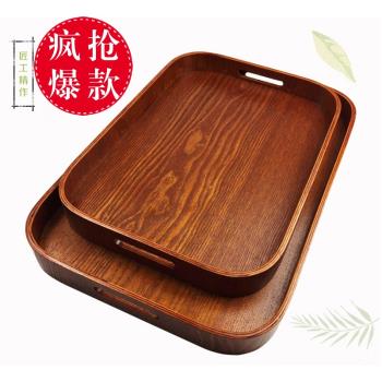 特價木質長方形托盤 歐式茶盤 餐盤 水果盤 盤子收納盤